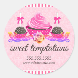Adesivo Pop de bolos e Cupcakes