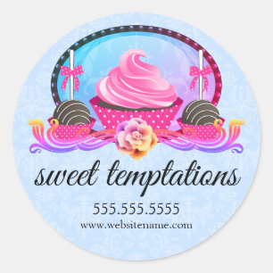 Adesivo Pop de bolos e Cupcakes
