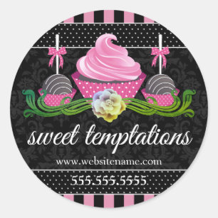 Adesivo Pop de bolos e Cupcakes