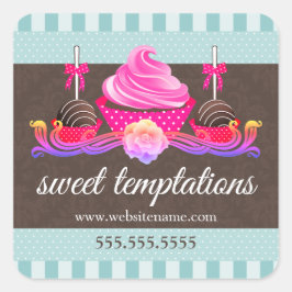 Adesivo Pop de bolos e Cupcakes