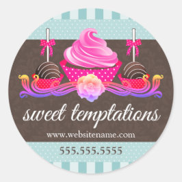Adesivo Pop de bolos e Cupcakes