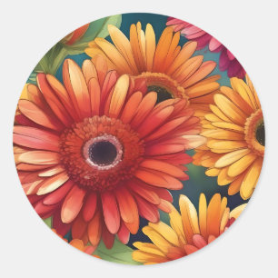 Adesivo Pop Gerbera Daisy Pattern