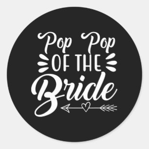Adesivo Pop Pop da da Família Noiva Festa de casamento S