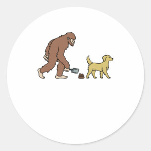Adesivo Pop Sasquatch Bigfoot para ouro Retriever