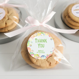 Adesivo Pop! Soap borbulha aniversário garoto obrigado voc