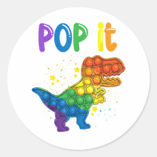 Adesivo Pop Ti Fidget Toys Dinossaur T-Rex Toddler Boys po