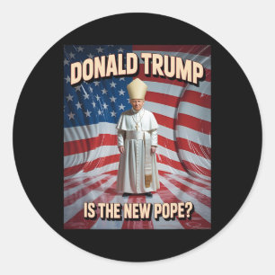 Adesivo Pope Engraçado E Presidente Donald Trump