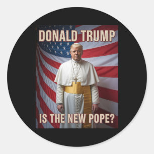 Adesivo Pope Engraçado E Presidente Donald Trump1