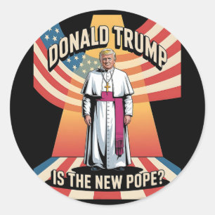 Adesivo Pope Engraçado E Presidente Donald Trump2
