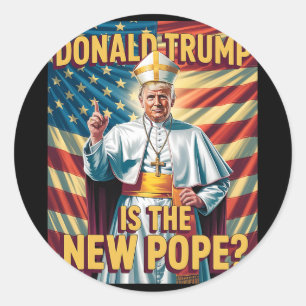 Adesivo Pope Engraçado E Presidente Donald Trump3