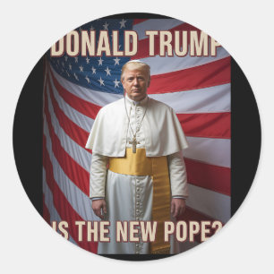 Adesivo Pope Engraçado E Presidente Donald Trump6