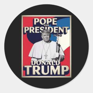 Adesivo Pope Engraçado E Presidente Donald Trump6
