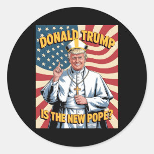 Adesivo Pope Engraçado E Presidente Donald Trump8