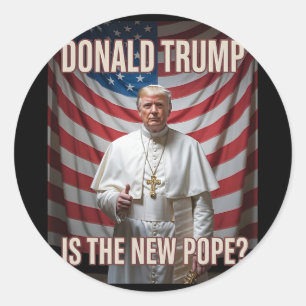 Adesivo Pope Engraçado E Presidente Donald Trump9