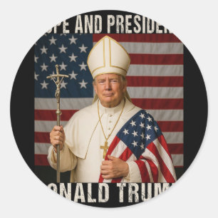 Adesivo Pope Engraçado Trump E Presidente Donald Trump