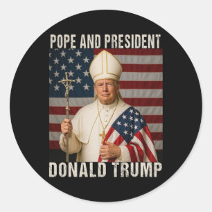 Adesivo Pope Engraçado Trump E Presidente Donald Trump