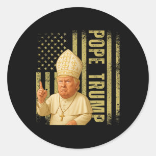 Adesivo Pope Trump 2025 Trump Pope Donald Trump Político
