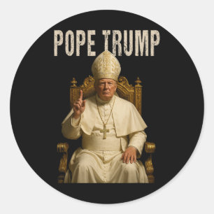 Adesivo Pope Trump 2 Pope Donald Trump Sáb Político