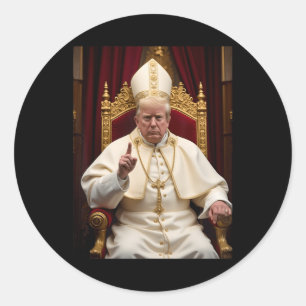 Adesivo Pope Trump Engraçado Presidente Trump Vaticano Chr