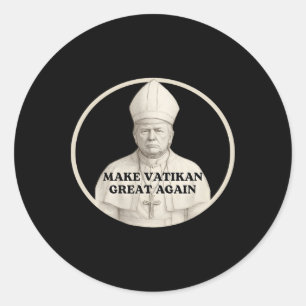 Adesivo Pope Trump Funny Trump Vaticano Christian Retro Ch