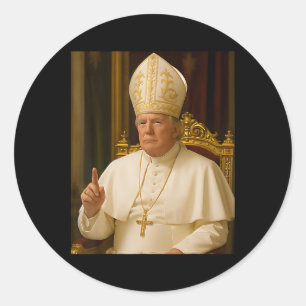 Adesivo Pope Trump Funny Trump Vaticano Christian Retro Ch