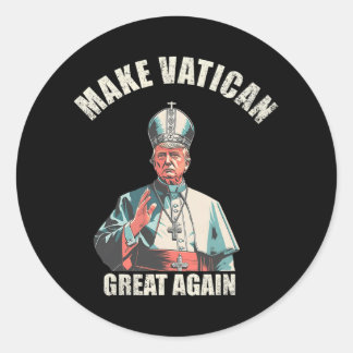 Adesivo Pope Trump Funny Trump Vaticano Christian Retro Ch