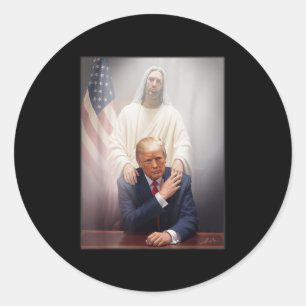 Adesivo Pope Trump Funny Trump Vaticano Christian Retro Ch