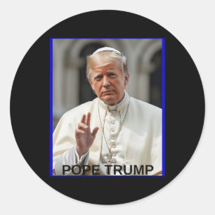 Adesivo Pope Trump Funny Trump Vaticano Christian Retro Ch