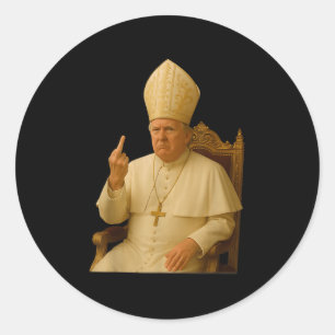 Adesivo Pope Trump Funny Trump Vaticano Christian Retro Ch