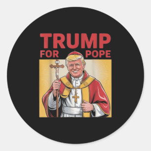 Adesivo Pope Trump Funny Trump Vaticano Christian Retro Ch