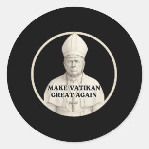 Adesivo Pope Trump Funny Trump Vaticano Christian Retro Ch