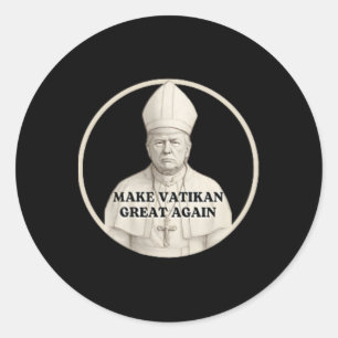 Adesivo Pope Trump Funny Trump Vaticano Christian Retro Ch