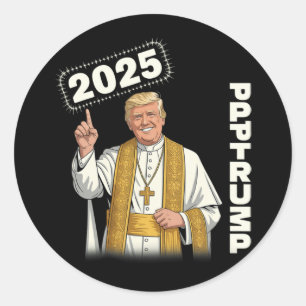 Adesivo Pope Trump Funny Trump Vaticano Christian Retro Ch