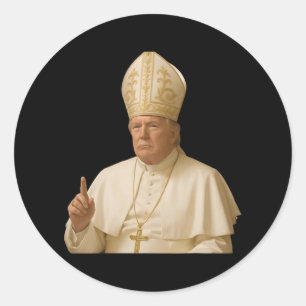 Adesivo Pope Trump Funny Trump Vaticano Christian Retro Ch