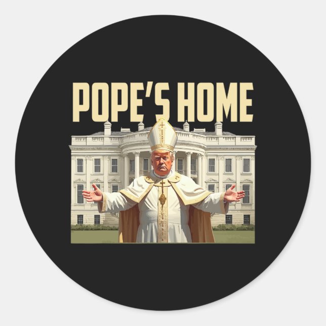 Adesivo Pope Trump Home (Frente)