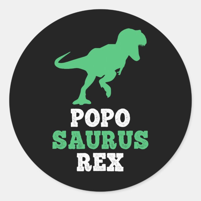 Adesivo Popo-saurus Rex Dino Dinosaur Poposaurus Funny (Frente)