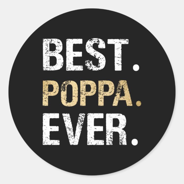 Adesivo Poppa Gift Da Avó Melhor Poppa (Frente)