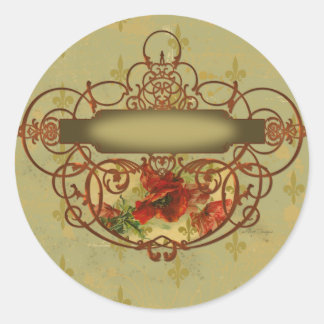 Adesivo Poppies Fleur de Lis Estilo Vitoriano