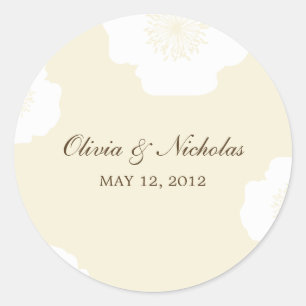 Adesivo Poppies Modernos Favorecem Pinheiros - Amêndoa