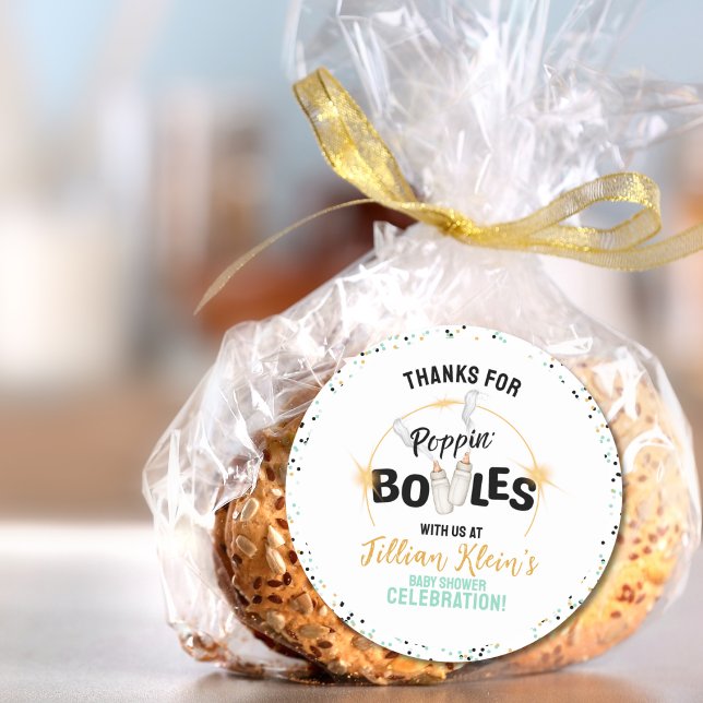 Adesivo Poppin' Bottles Baby Shower Stickers (Criador carregado)