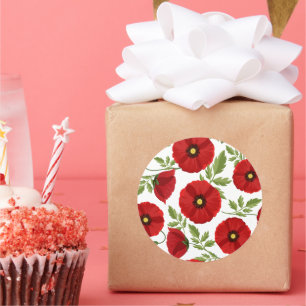 Adesivo Poppy alegre Flores de Verão