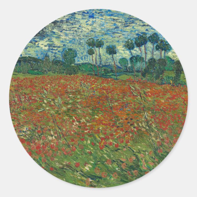 Adesivo Poppy Field - Vincent van Gogh (Frente)