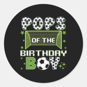 Adesivo Pops Do Grupo De Futebol Do Menino Aniversariante