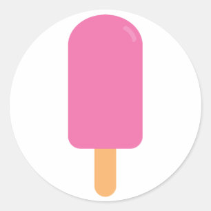 Adesivo Popsicle cor-de-rosa