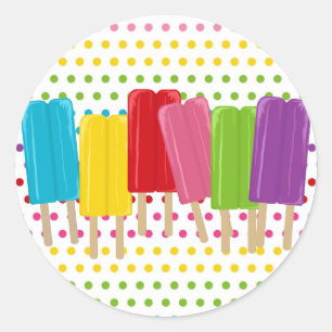 Adesivo Popsicles e bolinhas