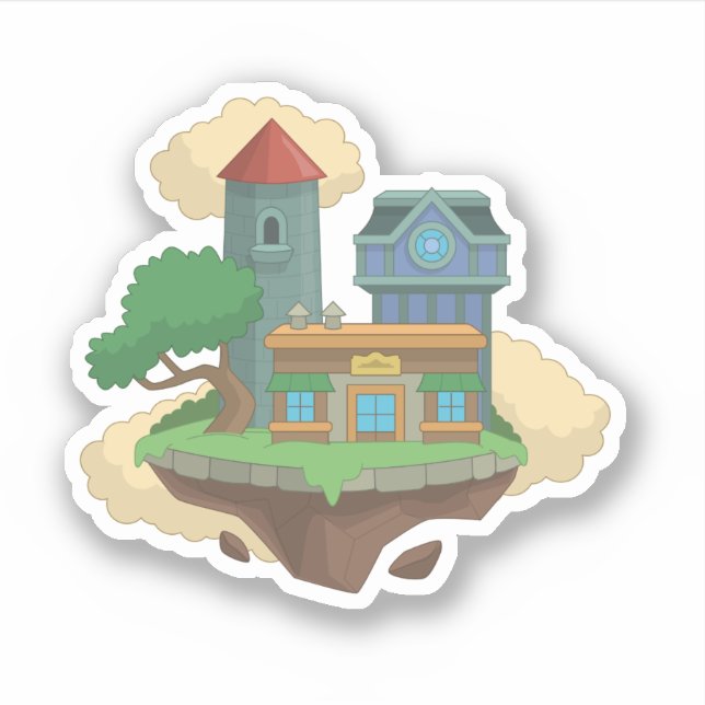 Adesivo Poptropica Home Island Sticker (Frente)