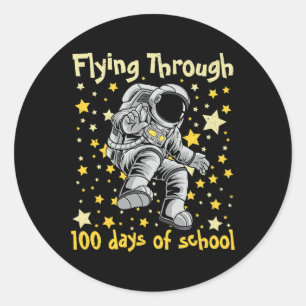 Adesivo Por 100 Dias De Escola 100º Dia De Astronauta Cria
