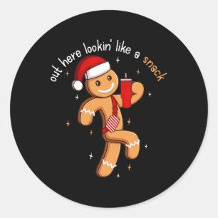 Adesivo Por Aqui, Parecia Um Burro Engraçado Boujee Xmas G