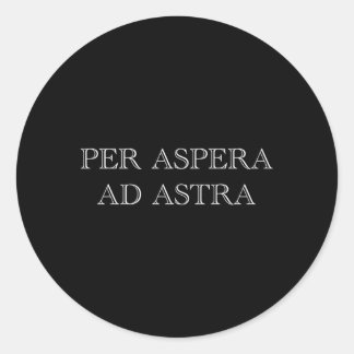 Adesivo Por Aspera Ad Astra Inspirational Latin Cotes Mait