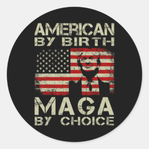 Adesivo Por Birth Maga By Choice Pro Trump 2024 Us Flag